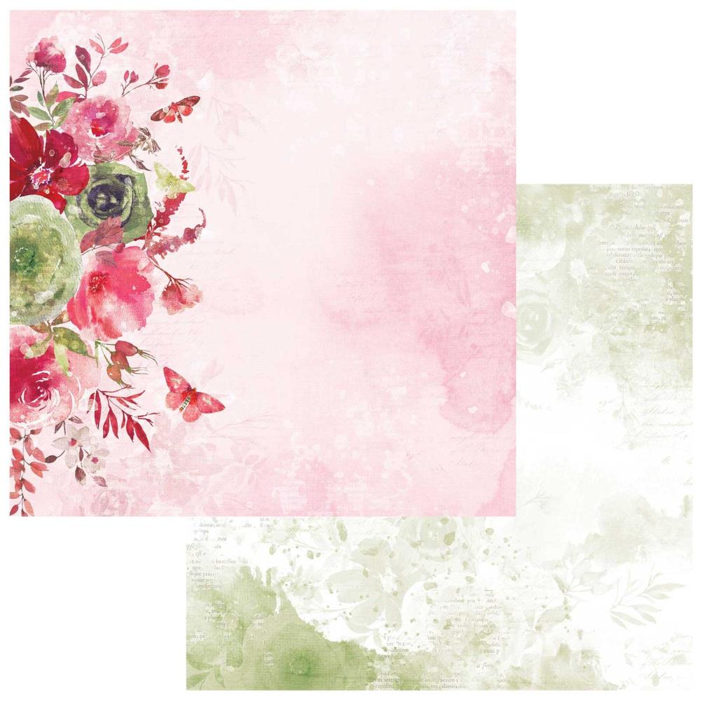 49 and Market ArtOptions Rouge FOND MEMORIES 12"X12" Scrapbook Paper