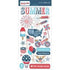 Photo Play MAIN STREET PARADE Chipboard Sticker 23pc - Scrapbook Kyandyland