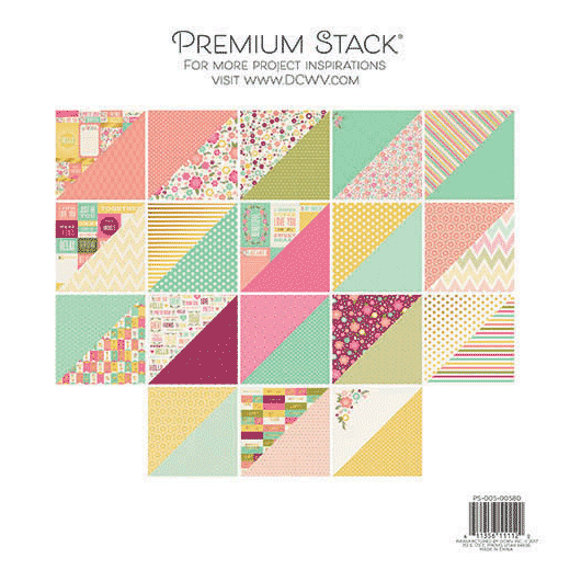 DCWV FLOWER SHOP Paper Pad 12"x12" Scrapbook 36 Sheets Scrapbooksrus