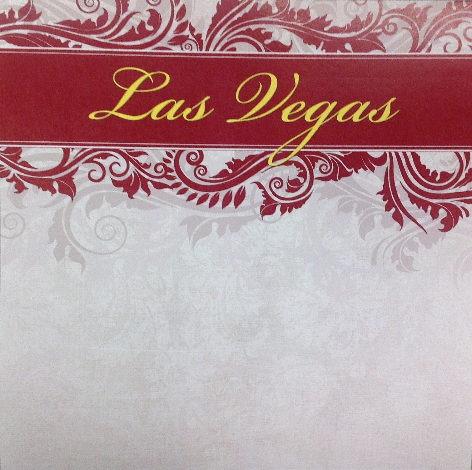LAS VEGAS SWIRL 12"X12" Custom Travel Paper Sheet LV - Scrapbook Kyandyland