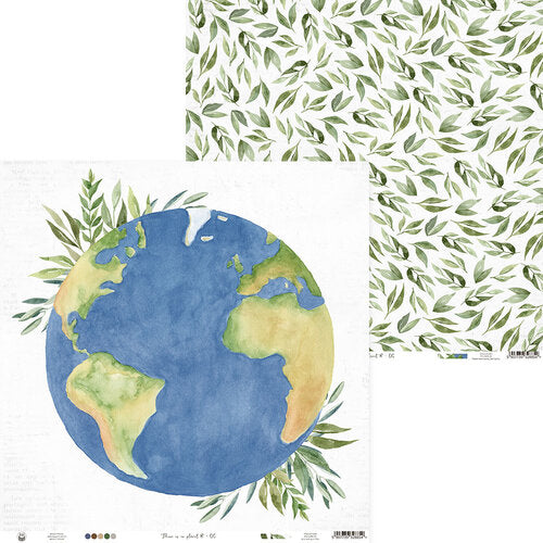 P13 THERE IS NO PLANET B 06 12"X12" Scrapbook Paper 02