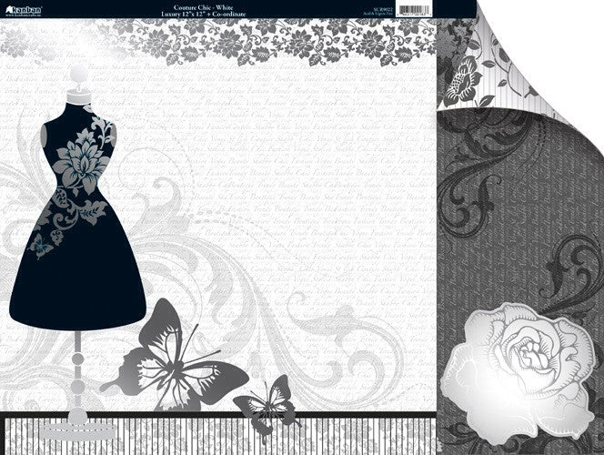 Kanban COUTURE CHIC Cardstock 12"X12" - Scrapbook Kyandyland