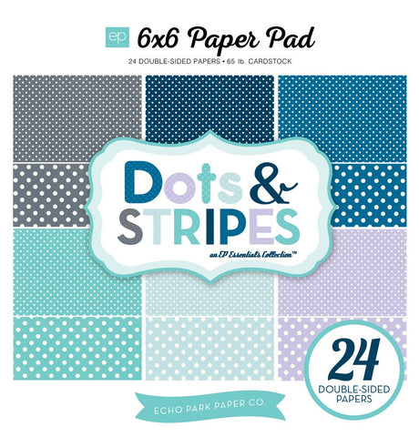 Echo Park Dots & Stripes WINTER 6x6 Paper Pad