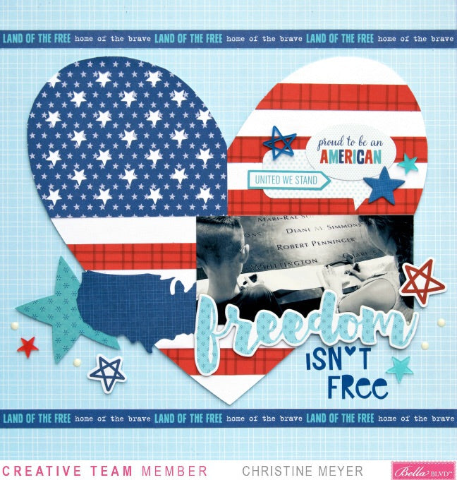 Bella Blvd FIREWORKS & FREEDOM Collection Kit 12"X12" Scrapbooksrus