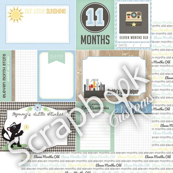 BABY BOY 12"X12" Scrapbook Customs Paper