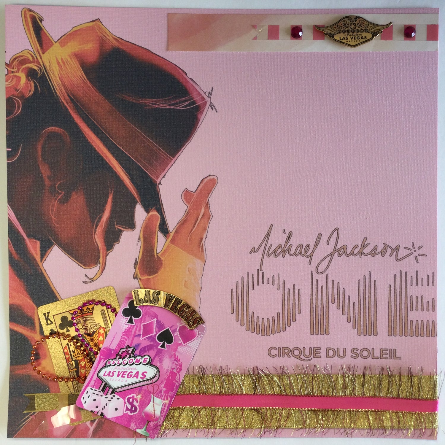 MICHAEL JACKSON ONE 12"x12" Scrapbook Page Kit