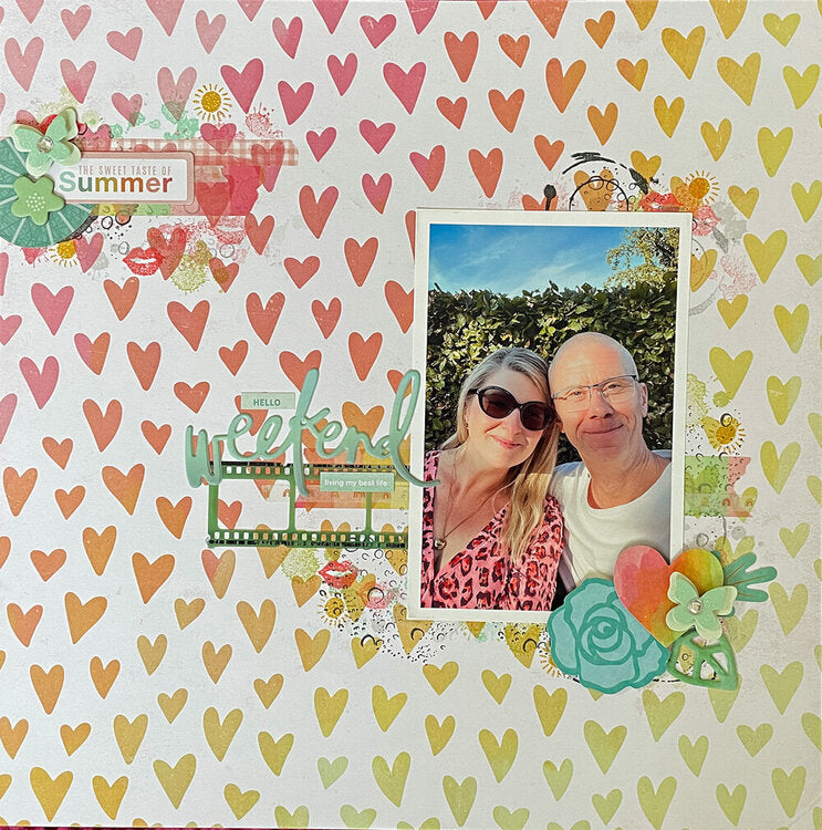 Heidi Swapp SUN CHASER 12"X12" Paper Pad 48 Sheets Scrapbooksrus