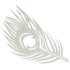 Fabscraps PEACOCK FEATHER Die-Cut Grey Chipboard Word - Scrapbook Kyandyland