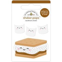 Doodlebug Shaker-Pops SMORE’S 3D S’more Stickers