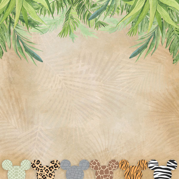 MAGICAL SAFARI Disney 12"X12" Scrapbook Paper Scrapbooksrus