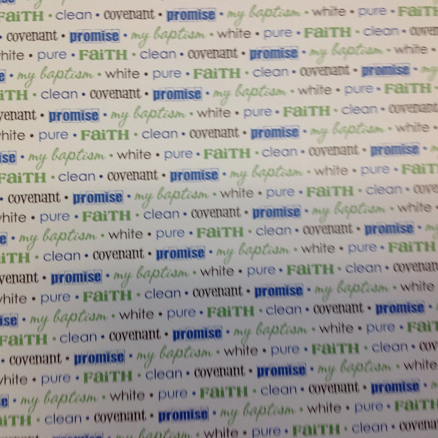 Scrapbook Customs BAPTISM 12"X12" Scrapbook Paper - Scrapbook Kyandyland