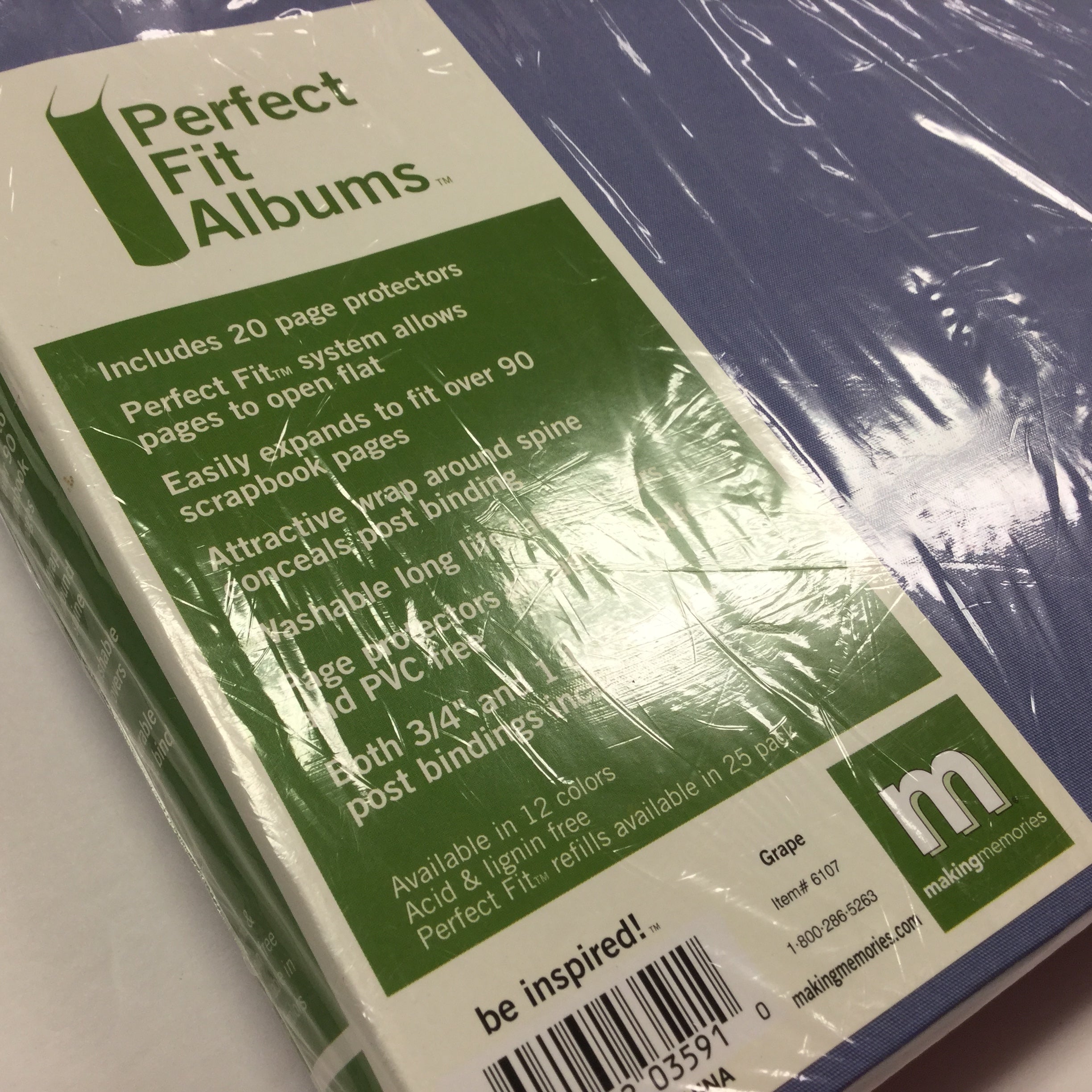 Making Memories GRAPE Perfect Fit Albums 12"X12" Scrapbook Album