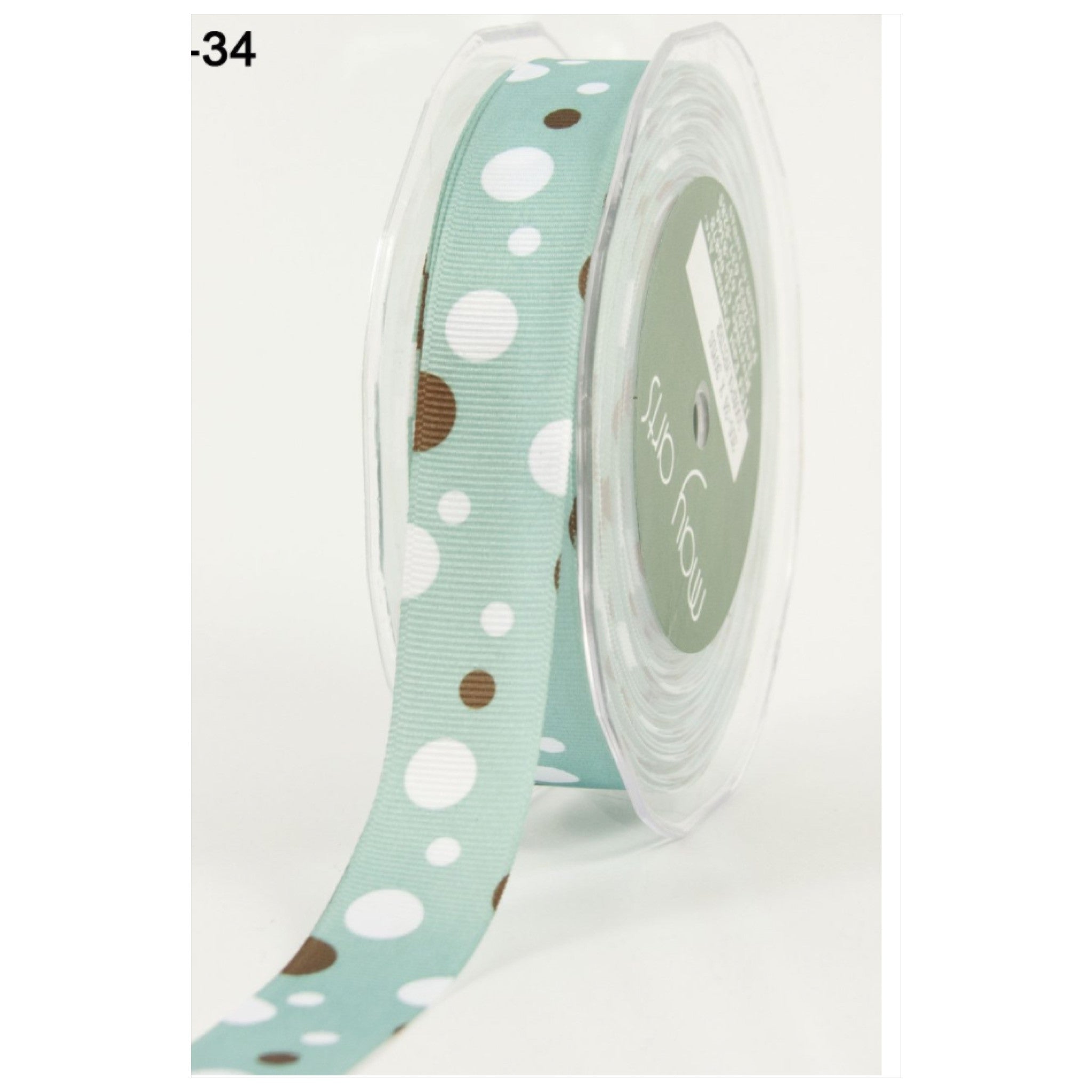 May Arts 7/8" Grosgrain Bubble Dot Ribbon 1 yard