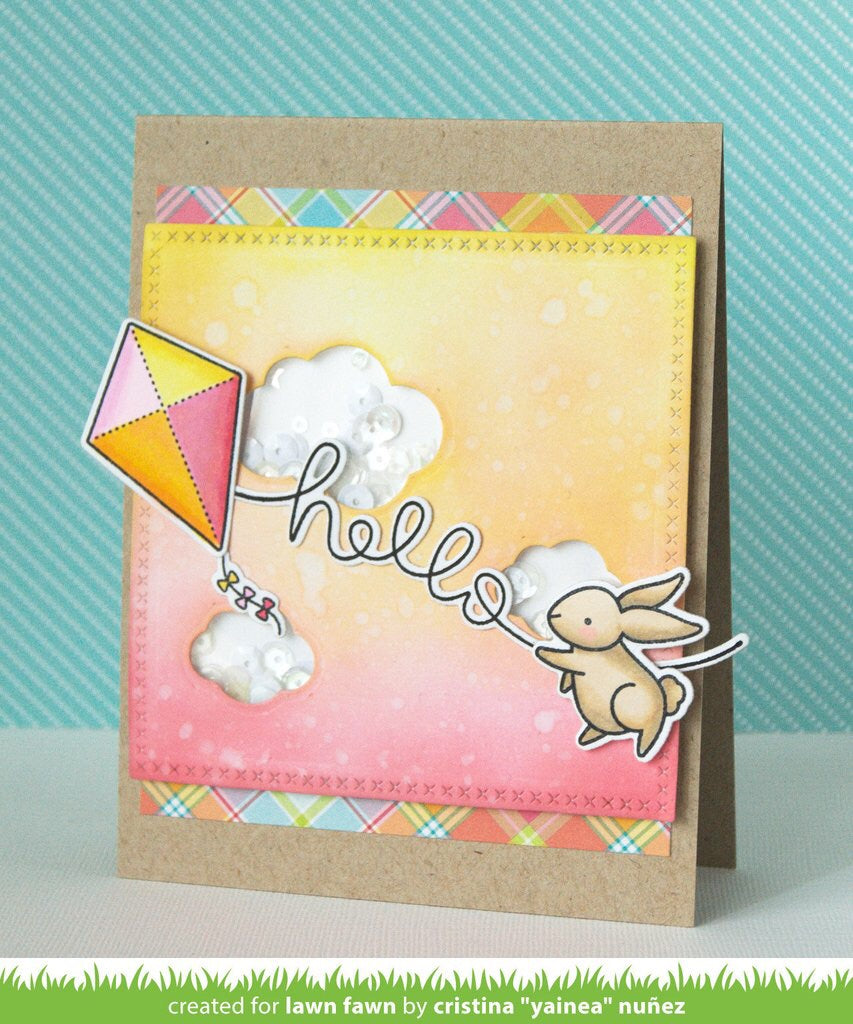 Lawn Fawn BIG SCRIPTY WORDS Clear Stamps 4"X6" 11pc Scrapbooksrus