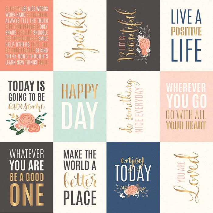 Jen Hadfield HAPPY DAY 12"X12" Scrapbook Paper