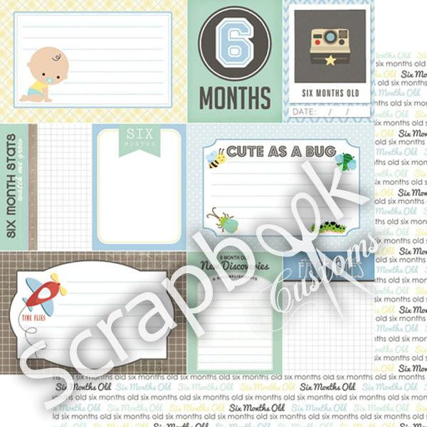 BABY BOY 12"X12" Scrapbook Customs Paper