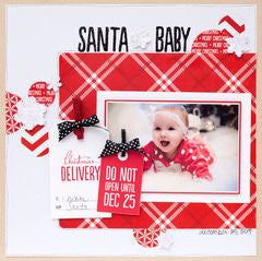 American Crafts BE MERRY 12"X12" Paper Pad 48pc 98367 - Scrapbook Kyandyland