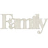 Fabscraps FAMILY Die-Cut Grey Chipboard Word - Scrapbook Kyandyland