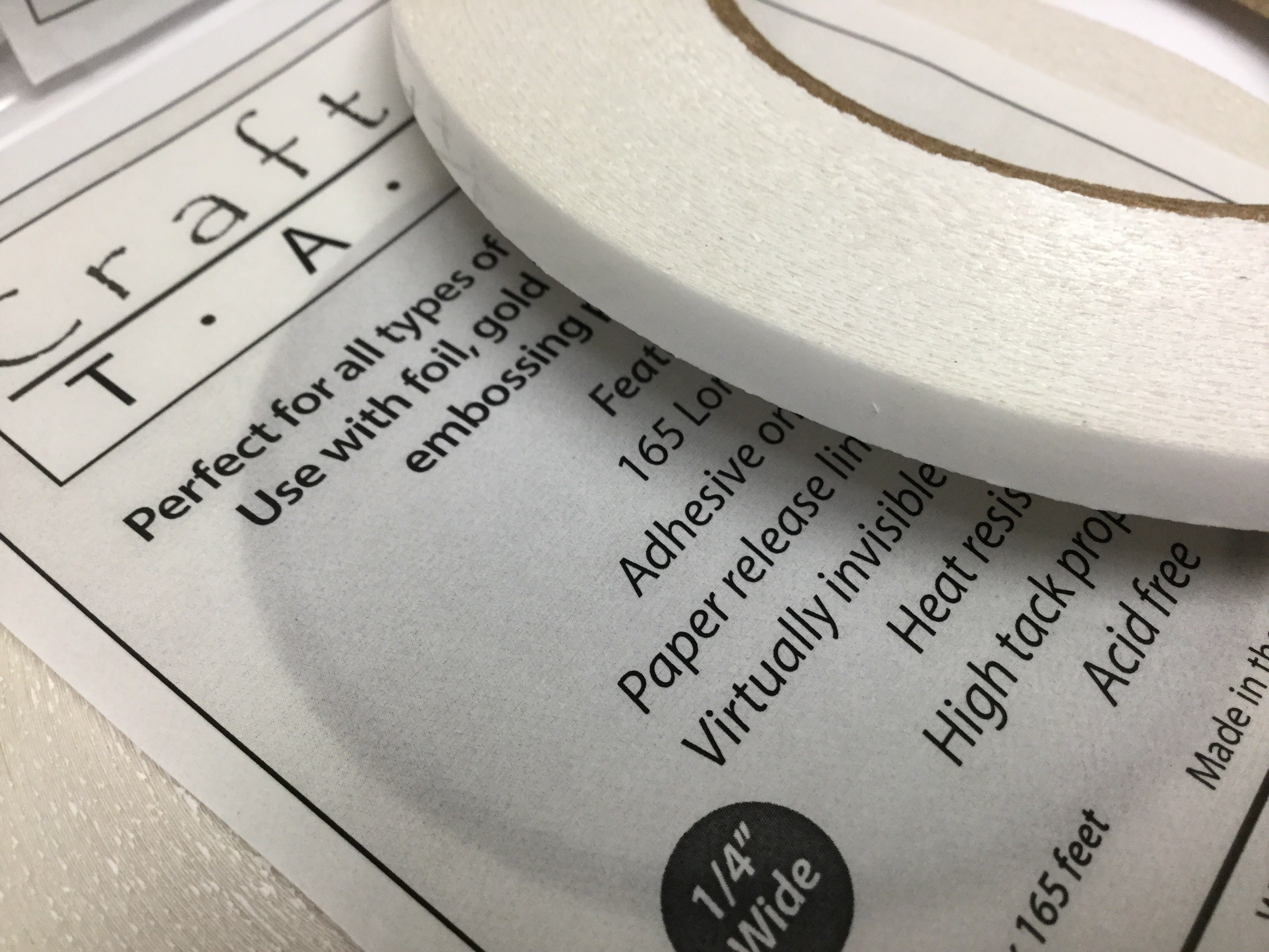 Crafters Tape 1/4" Double Sided Adhesive Tape 165 ft Scrapbooksrus