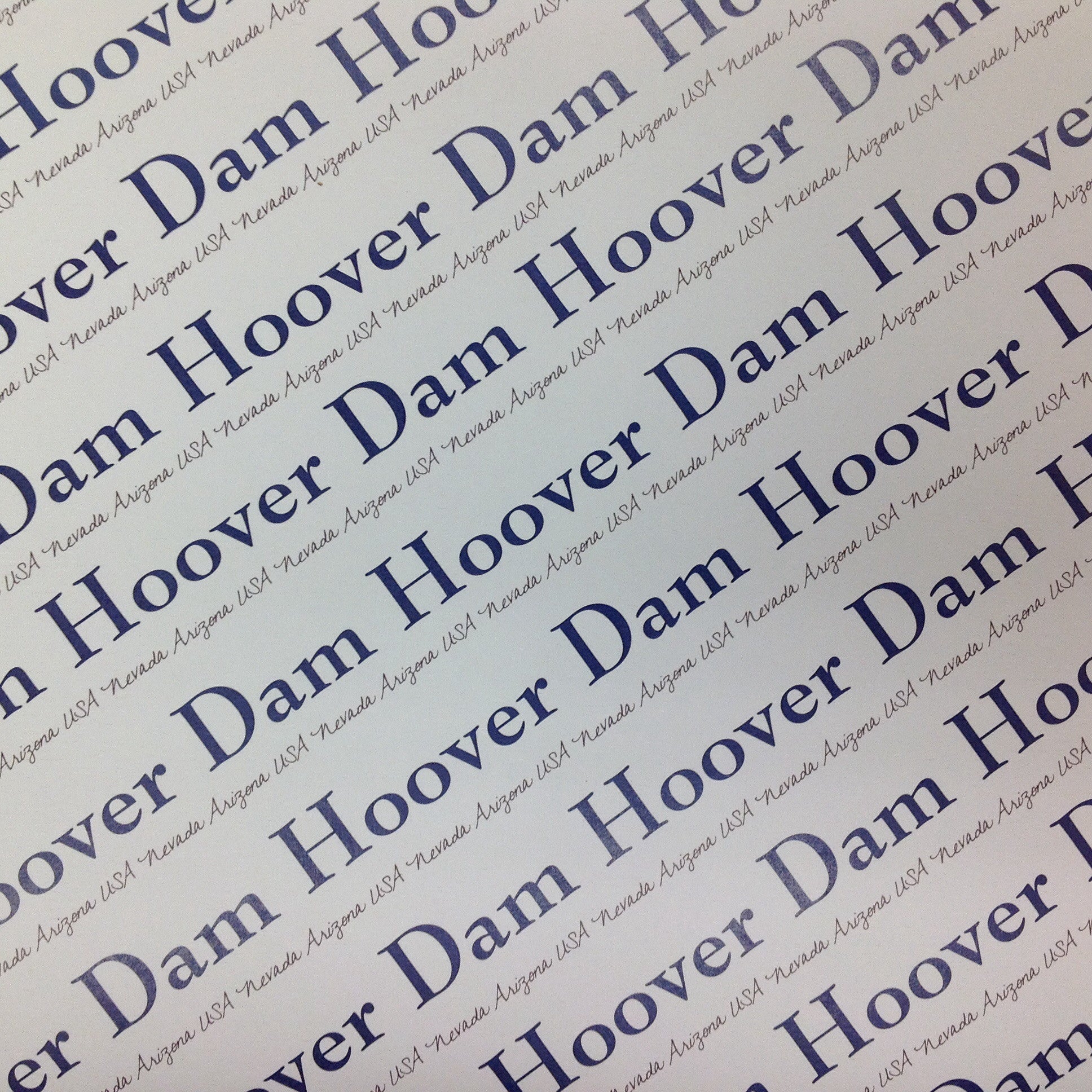 HOOVER DAM 12"X12" Custom Travel Cardstock Paper Sheet 24522 LV Scrapbooksrus