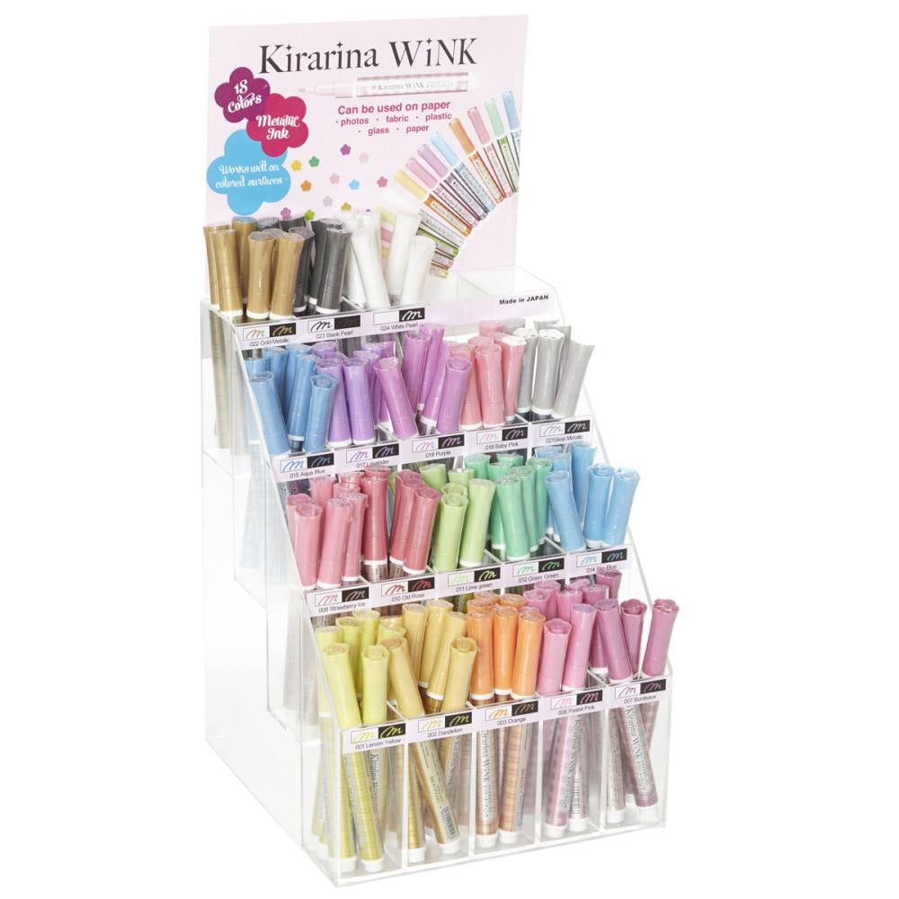 Kirarina Wink LEMON YELLOW METALLIC Marker Pens Scrapbooksrus
