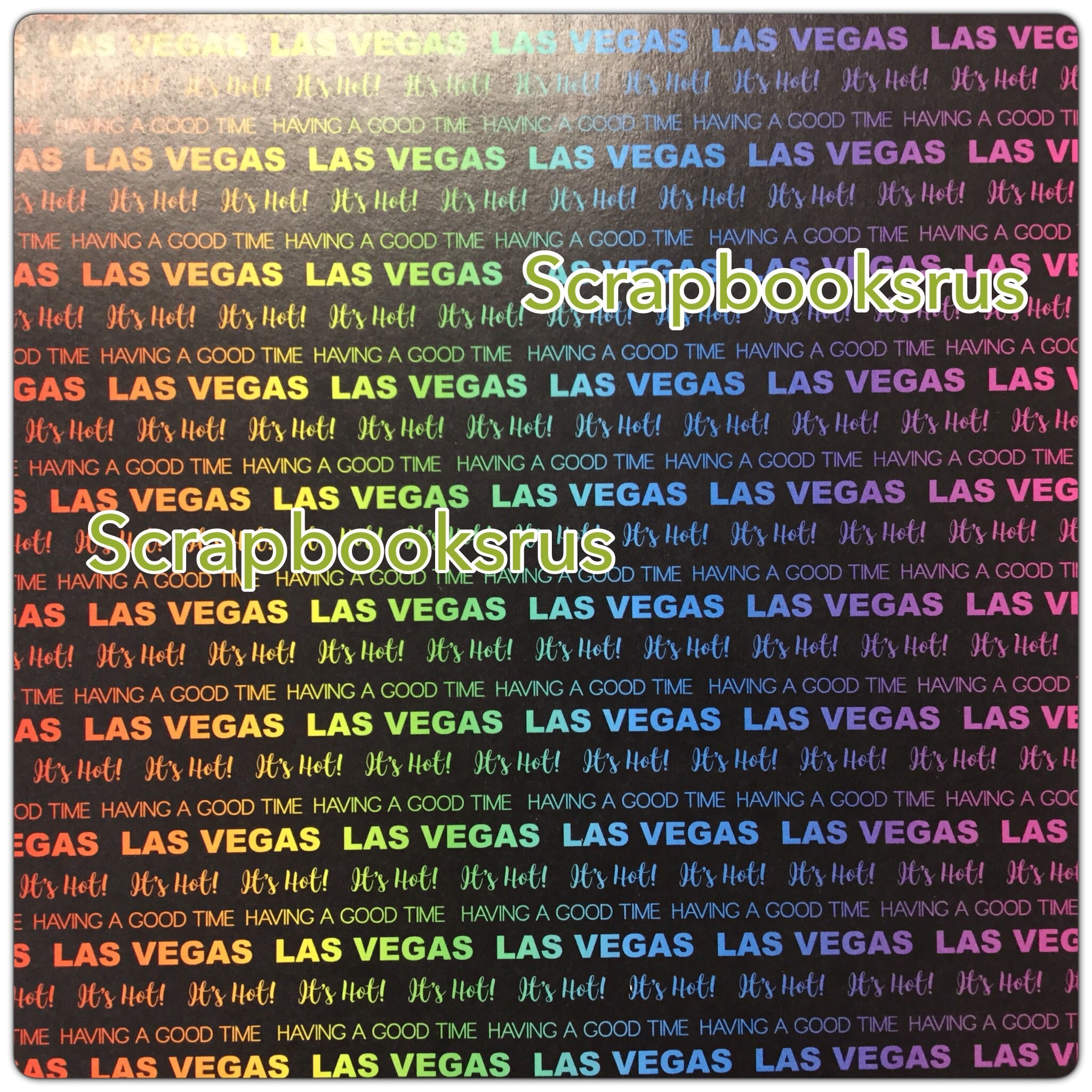 NEON LAS VEGAS 12"X12" Travel Scrapbook Paper @Scrapbooksrus