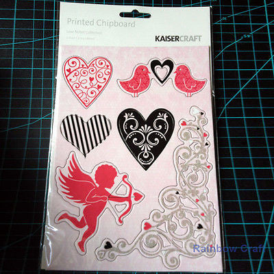 Kaisercraft Printed Chipboard 1 Sheet 6"X10" - Scrapbook Kyandyland