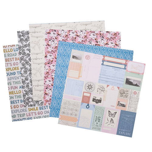 Maggie Holmes ROUND TRIP 12"X12" Paper Pad 48 Sheets