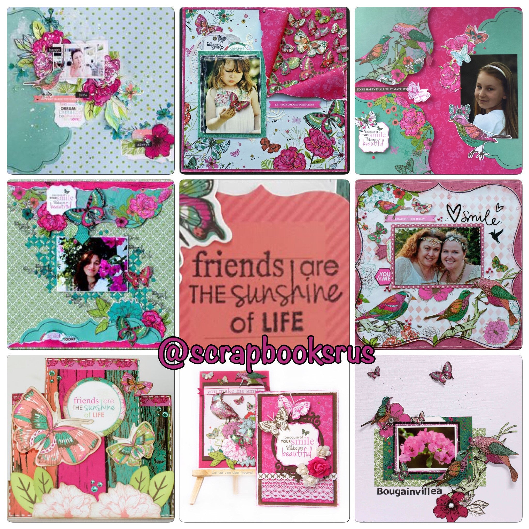 Kaisercraft Fly Free PARTNER 12"X12" Scrapbook Paper