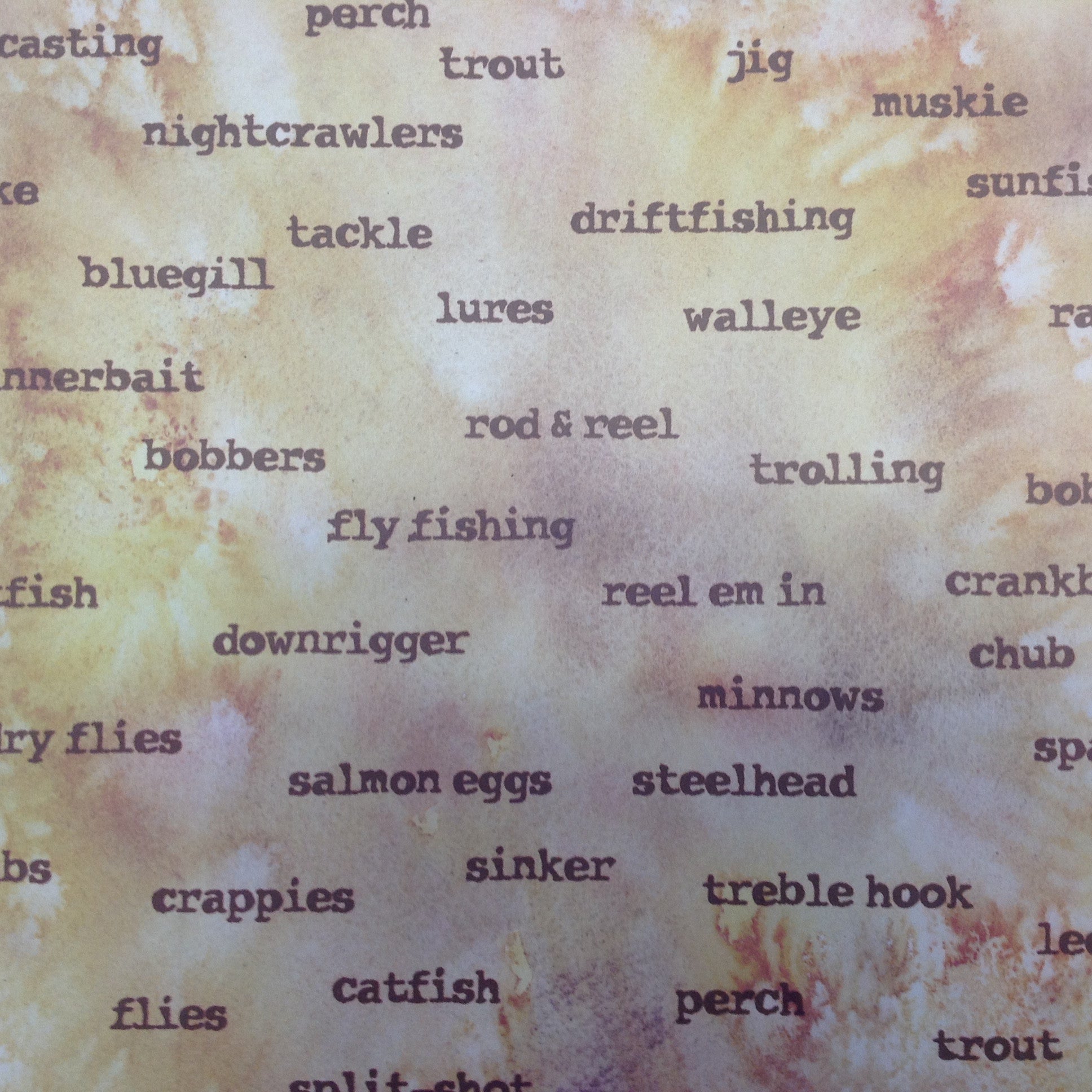 ANW Crestwood GO FISH WORD STREAM 12"X12" Paper