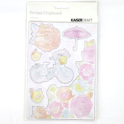 Kaisercraft Printed Chipboard 1 Sheet 6"X10" - Scrapbook Kyandyland
