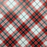 INITIAL PLAID Red Black 12X12 Scrapbook Paper