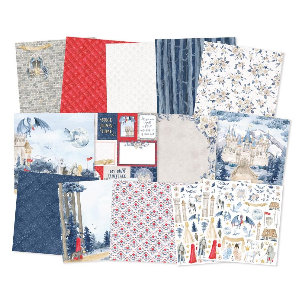 P13 ONCE UPON A TIME 12"X12" Designer Paper Pack 14pc.