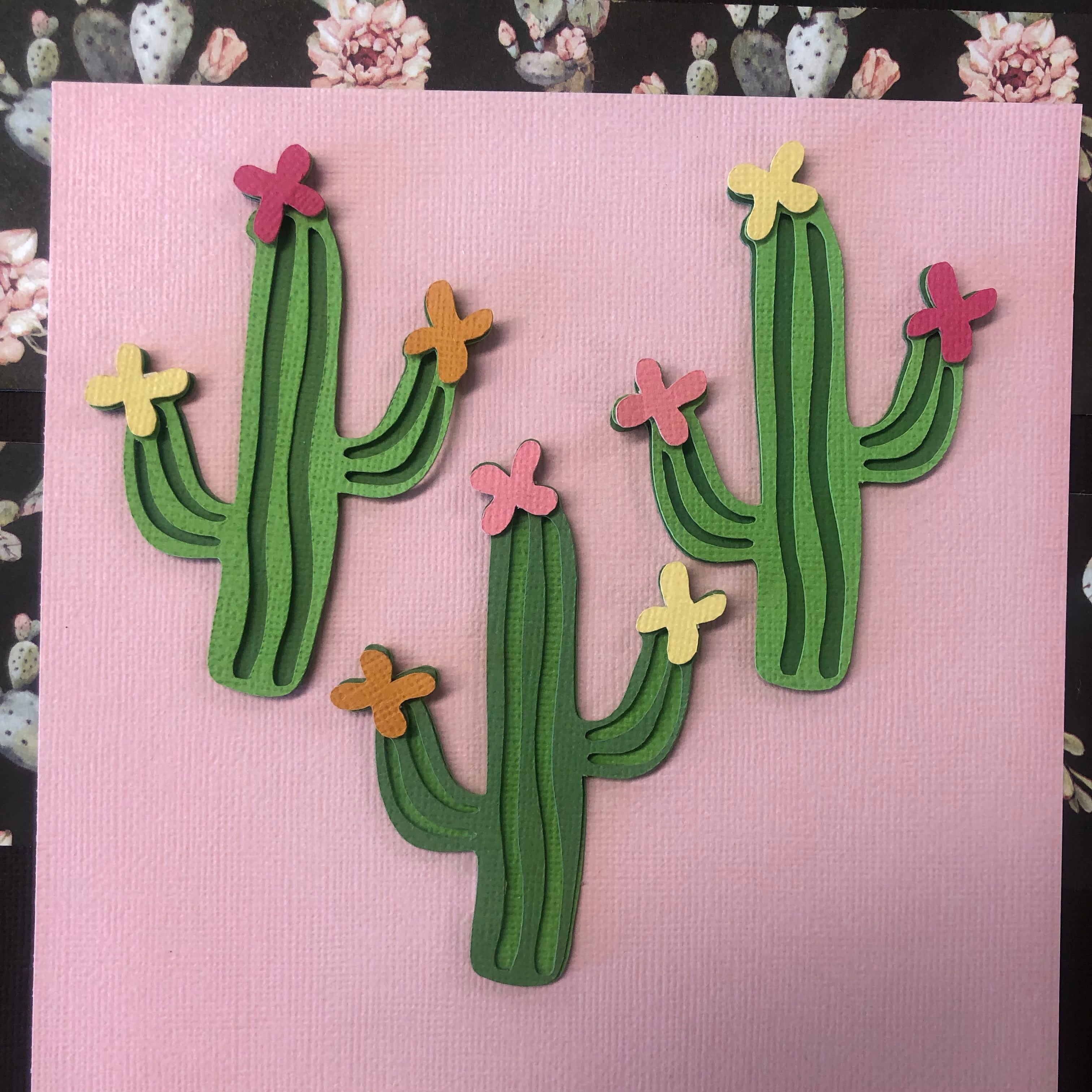 CACTUS Scrapbook Die Cut Desert Embellishment Scrapbooksrus