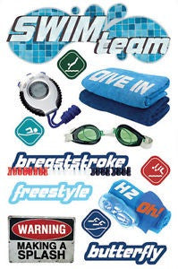 Paper House SPORTS 3D Stickers 4.5"x 7" - Scrapbook Kyandyland