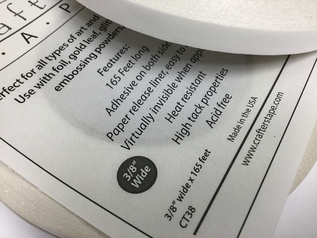 Crafters Tape 3/8" Double Sided Adhesive Tape 165 ft Scrapbooksrus