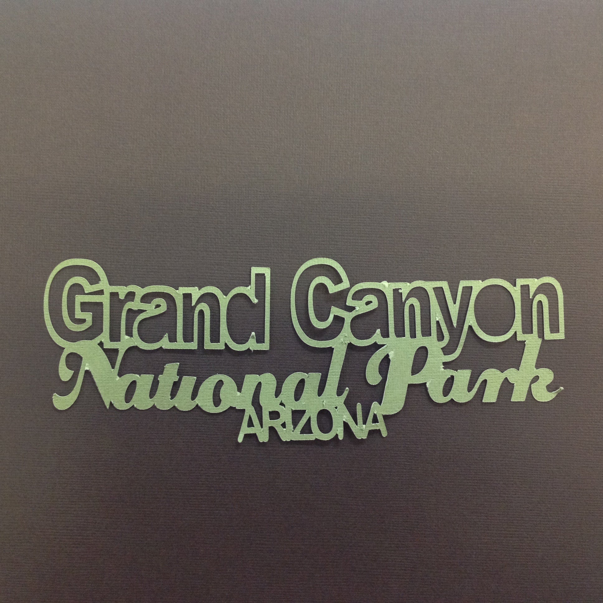 GRAND CANYON NATIONAL PARK Die Cut 3"X 8" - Scrapbook Kyandyland