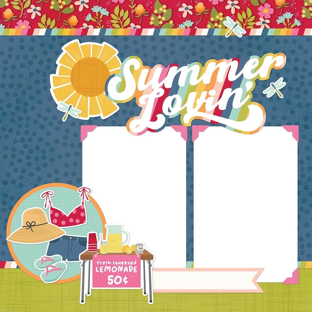 Simple Stories Simple Pages SUMMER LOVIN’ Scrapbook Page Kit