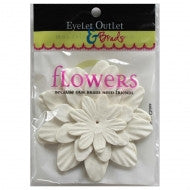 Eyelet Outlet & Brads Paper FLOWERS 40 pc - Scrapbook Kyandyland