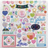 Paige Evans Blooming Wild FOIL CHIPBOARD Stickers 78pc