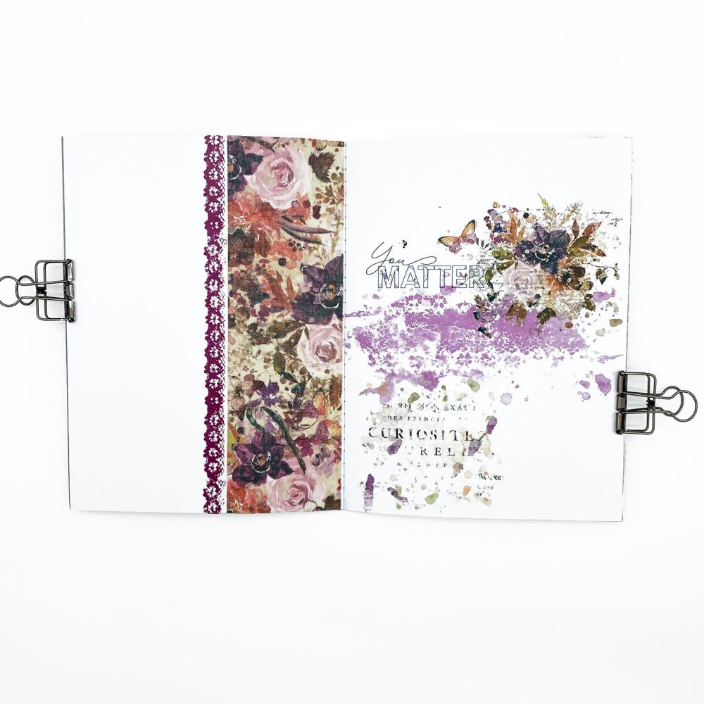 49 and Market Artoptions Plum Grove 12X12 COLOR WASH RUB-ON Transfer Sheet