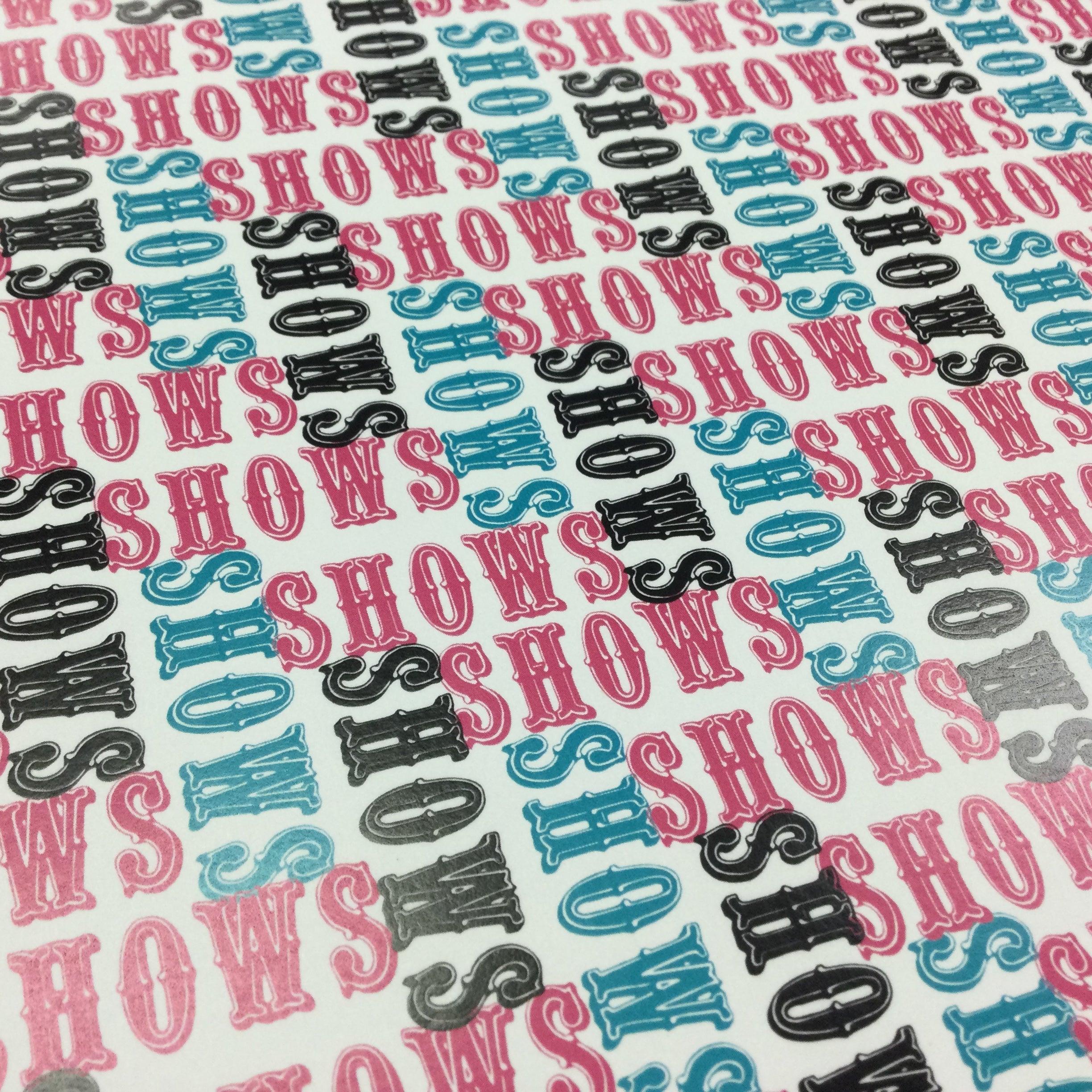 Initial Scramble SHOWS PINK & TEAL 12X12 Paper Scrapbooksrus