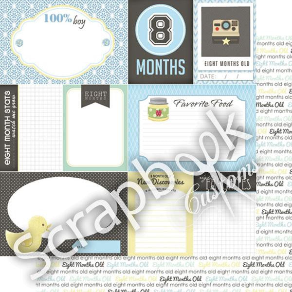 BABY BOY 12"X12" Scrapbook Customs Paper