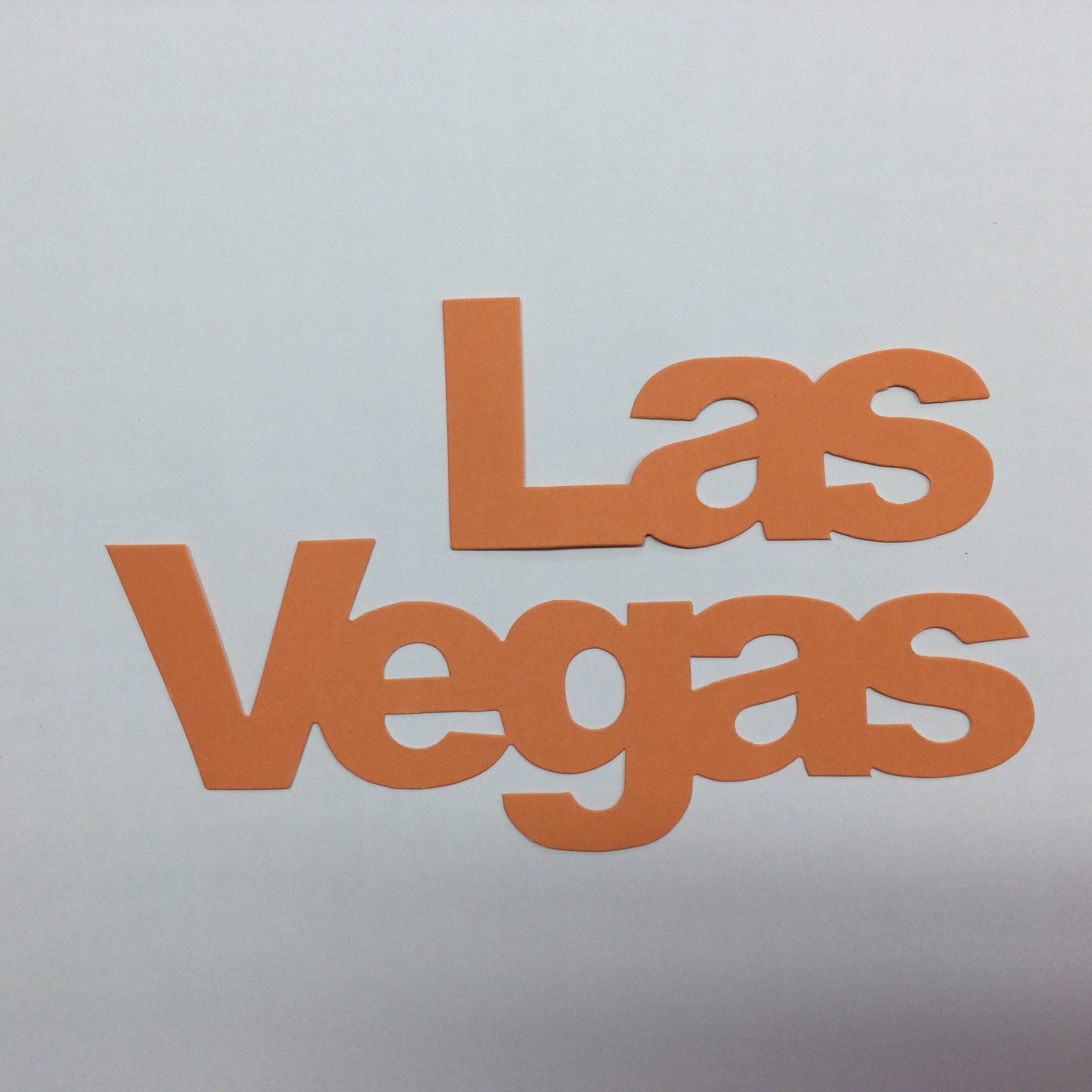 LAS VEGAS 2pc DieCut Scrapbook Die Cut Title