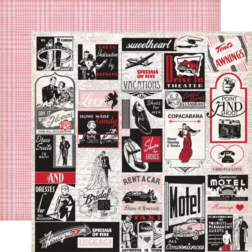 Echo Park Yours Truly LOVE NOTES 12"X12" 5pc Scrapbook Kit
