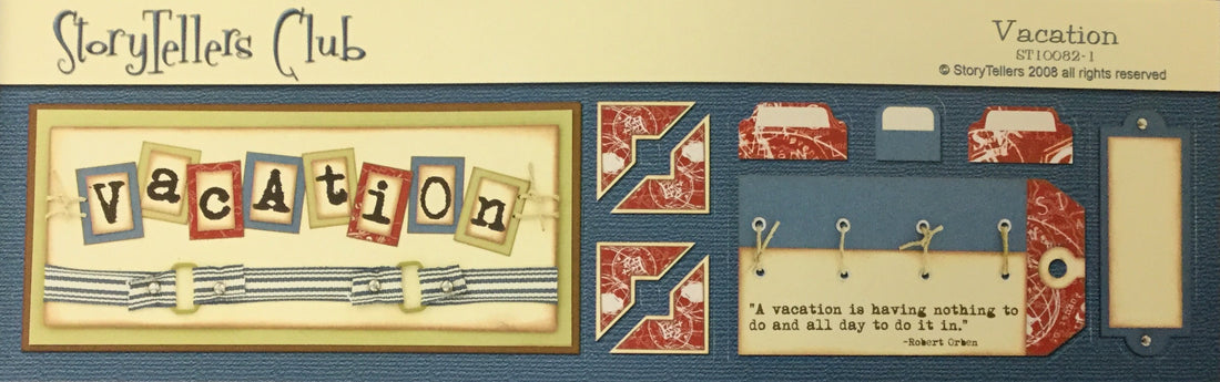 StoryTellers VACATION 2-1 DIECUTS 3"X13"