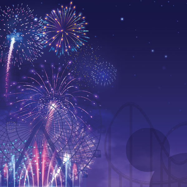 MAGICAL ADVENTURE FIREWORKS Disney 12"X12" Scrapbook Paper Scrapbooksrus