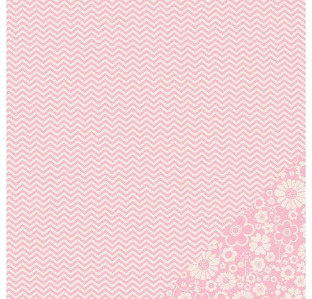 Pebbles CHEVRON Basics 12"X12" Scrapbook Paper