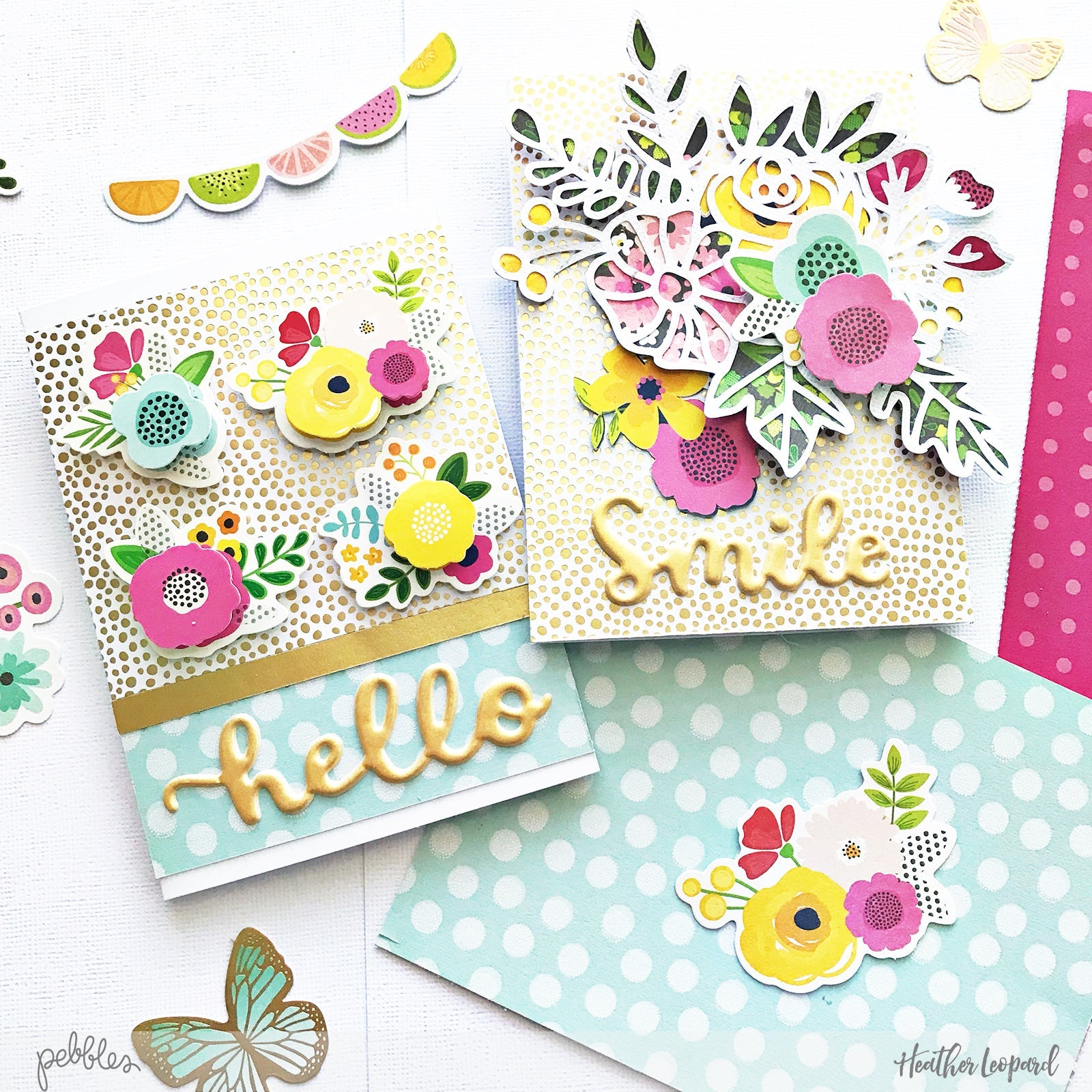 American Crafts Jen Hadfield PATIO PARTY Scrapbook Paper Kit