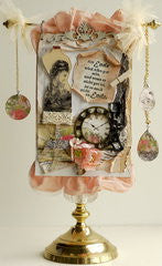 LaBlanche THOUGHTFUL LADY Vintage Mounted Stamp